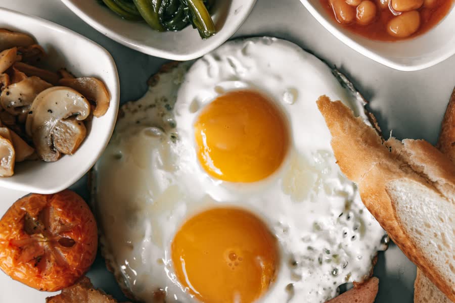 A home-cooked dish made with Freedom Range eggs
