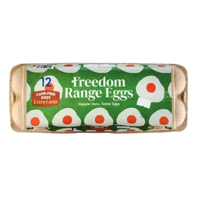 12-pack extra large cage-free egg carton, Freedom Range Eggs